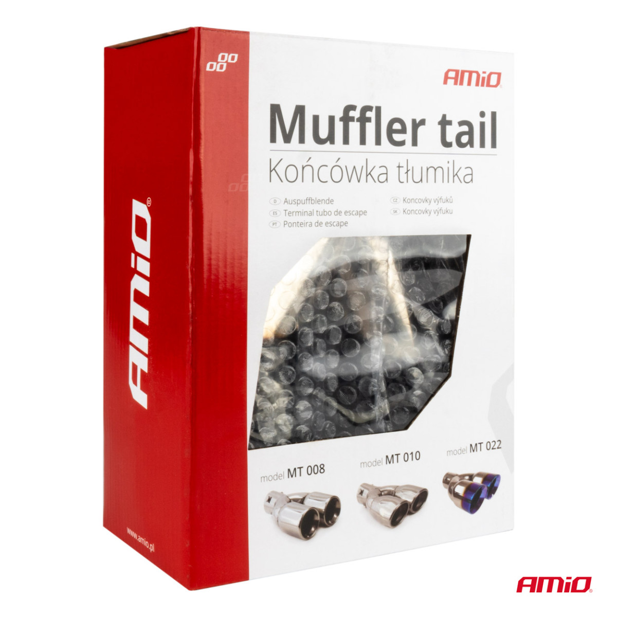 Summuti ots 32–52 mm, roostevaba teras, süsinikkiust, topelt, parem, AMiO‑04070