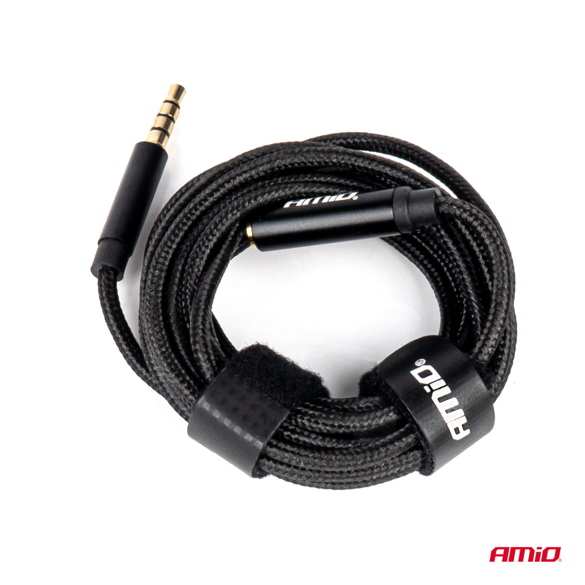 AUX 3,5 mm pikenduskaabel 2 m – isas-emas pistik, AMIO-04296