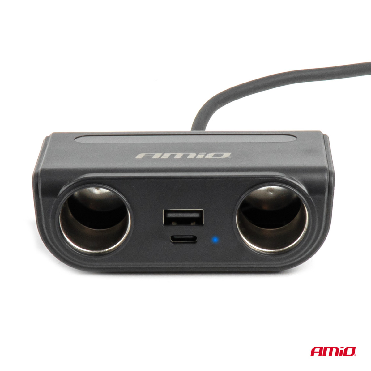 Pistikupesa jaotur 12/24V USB-C-ga USB-A QC3.0 PD3.0 120W AMIO-04837