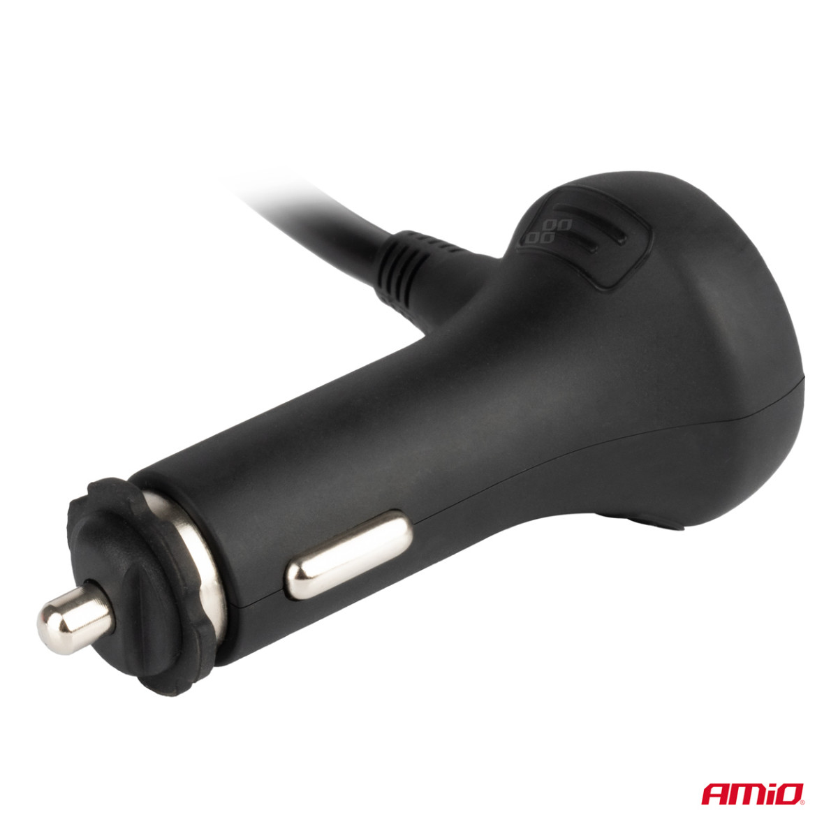 Pikenduspesa voltmeetriga, USB ja USB-C 12-24 V, AMIO-03781