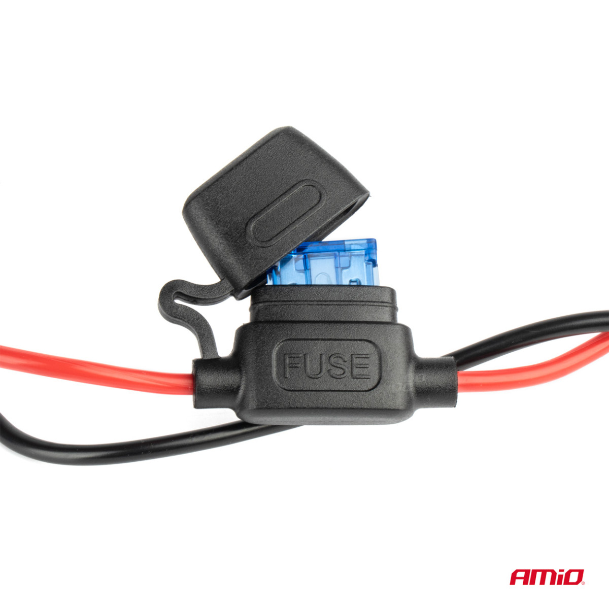 Pikenduspesa voltmeetriga, USB ja USB-C 12-24 V, AMIO-03782