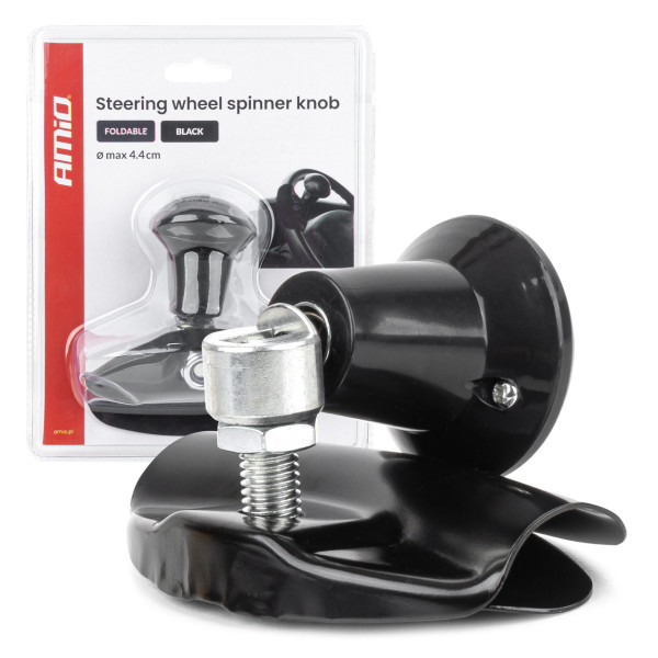 Kokkupandav roolinupp, must, AMIO-04973 Kokkupandav roolinupp, must, AMIO-04973