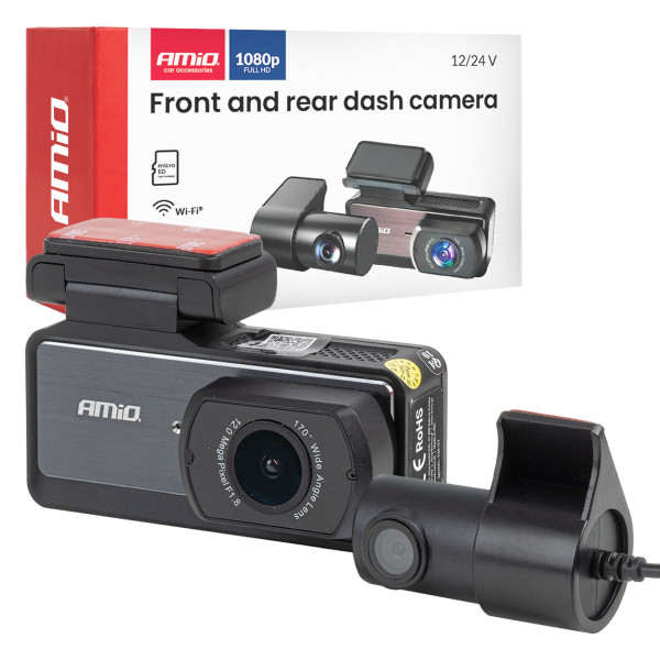 Autosalvesti 1K WLAN Wi-Fi Full HD 256 GB AMIO-04799