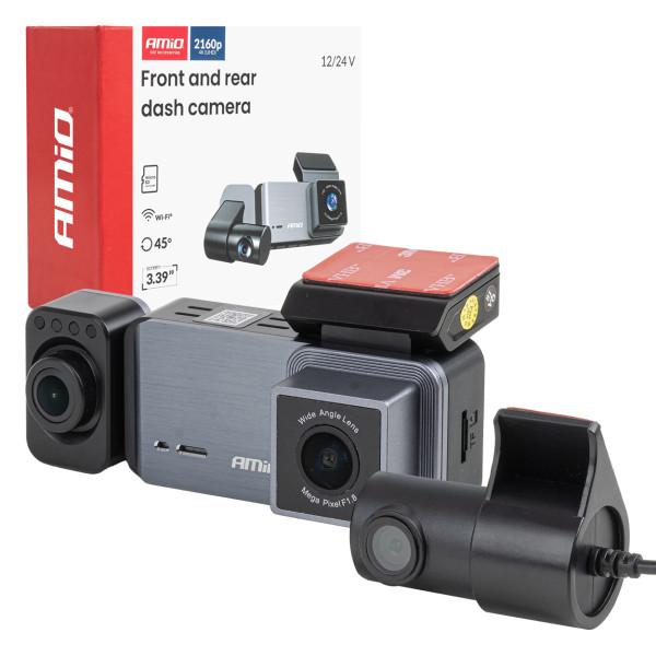 Autovideosalvesti 4K + 1K + 2K WLAN Wi-Fi UHD 512 GB AMIO-04802.