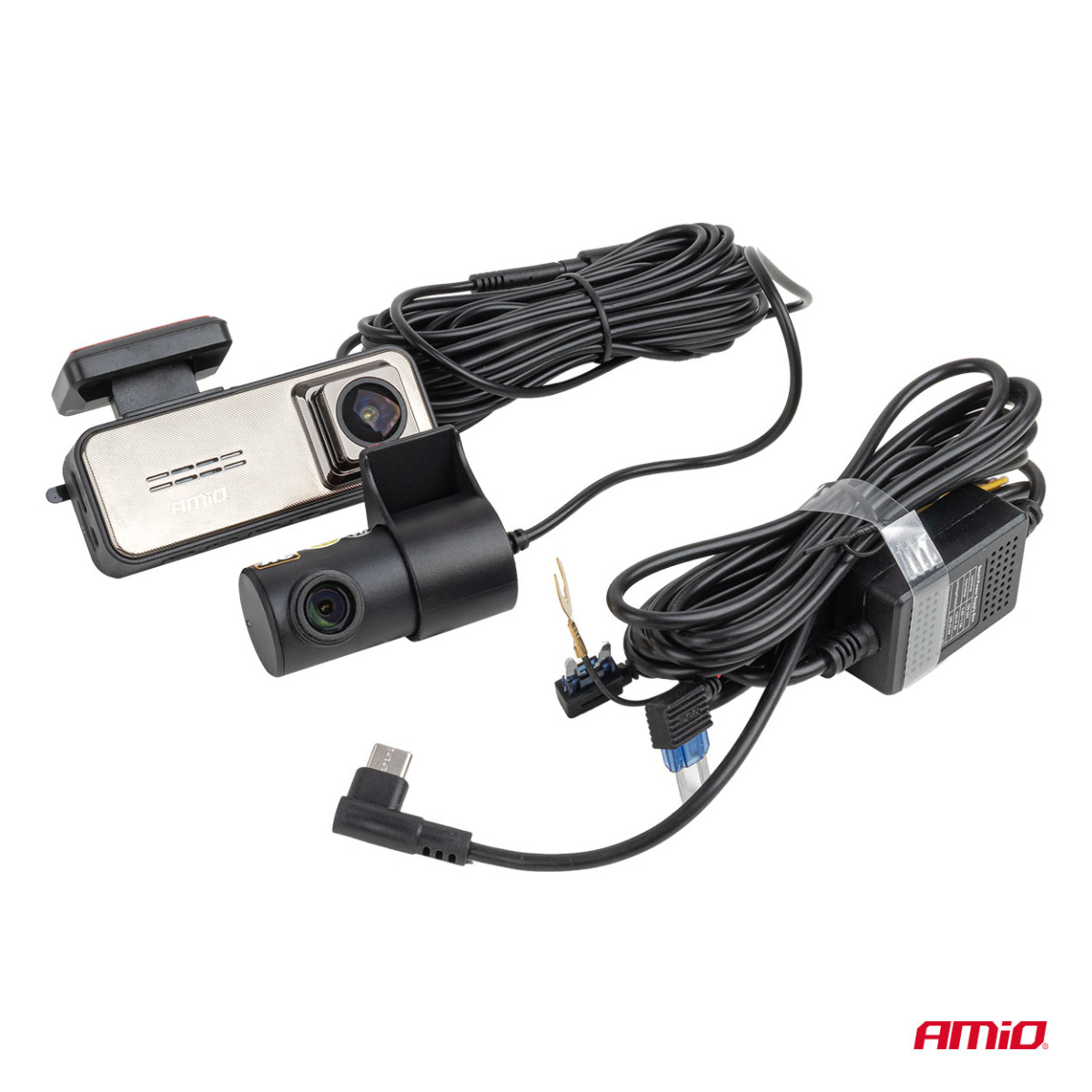 Auto DVR 4K + 2K WLAN Wi-Fi UHD 512 GB AMIO-04801