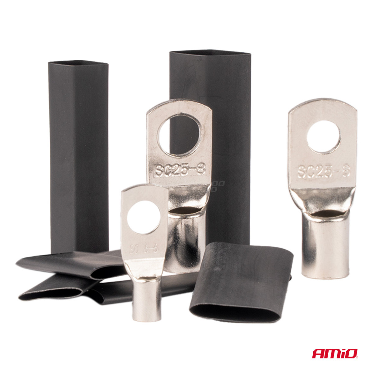 Termokahanevad juhtmeühendused ja hülsid, 140 tk. AMIO-04122