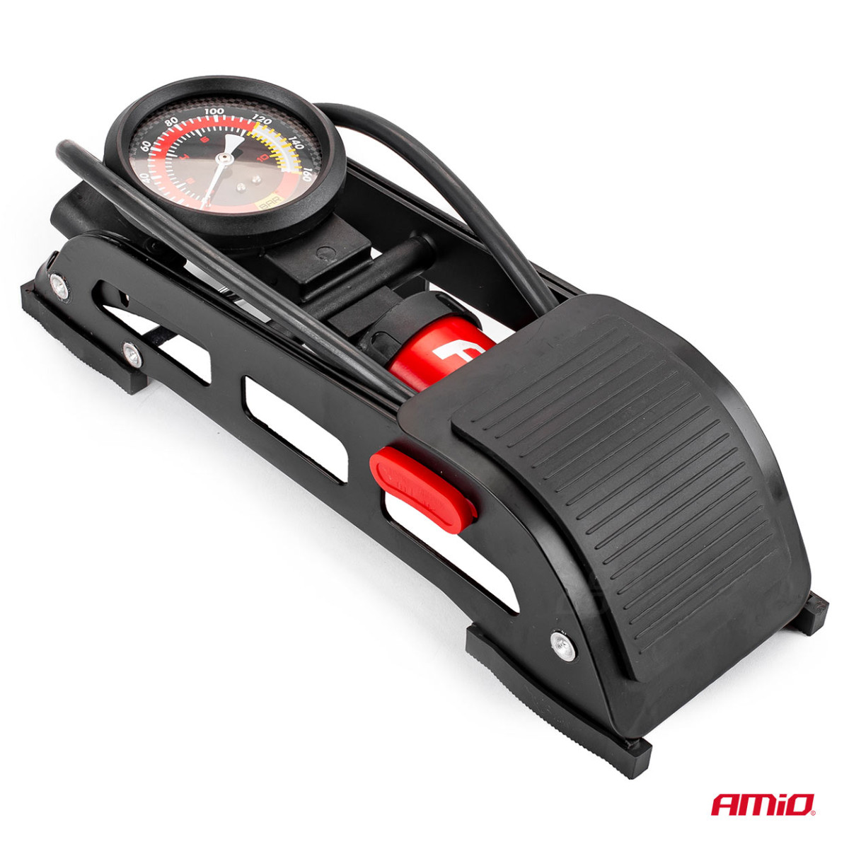 HQ ühe kolviga jalaga pump Ø55 mm manomeetri ja adapteritega PU06