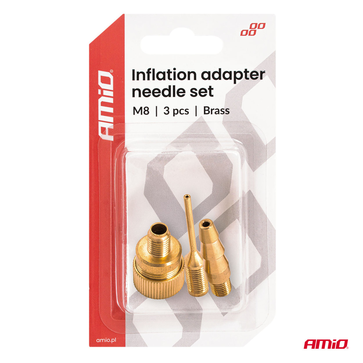 Täitmisnõela adapterite komplekt M8 AMIO-04502