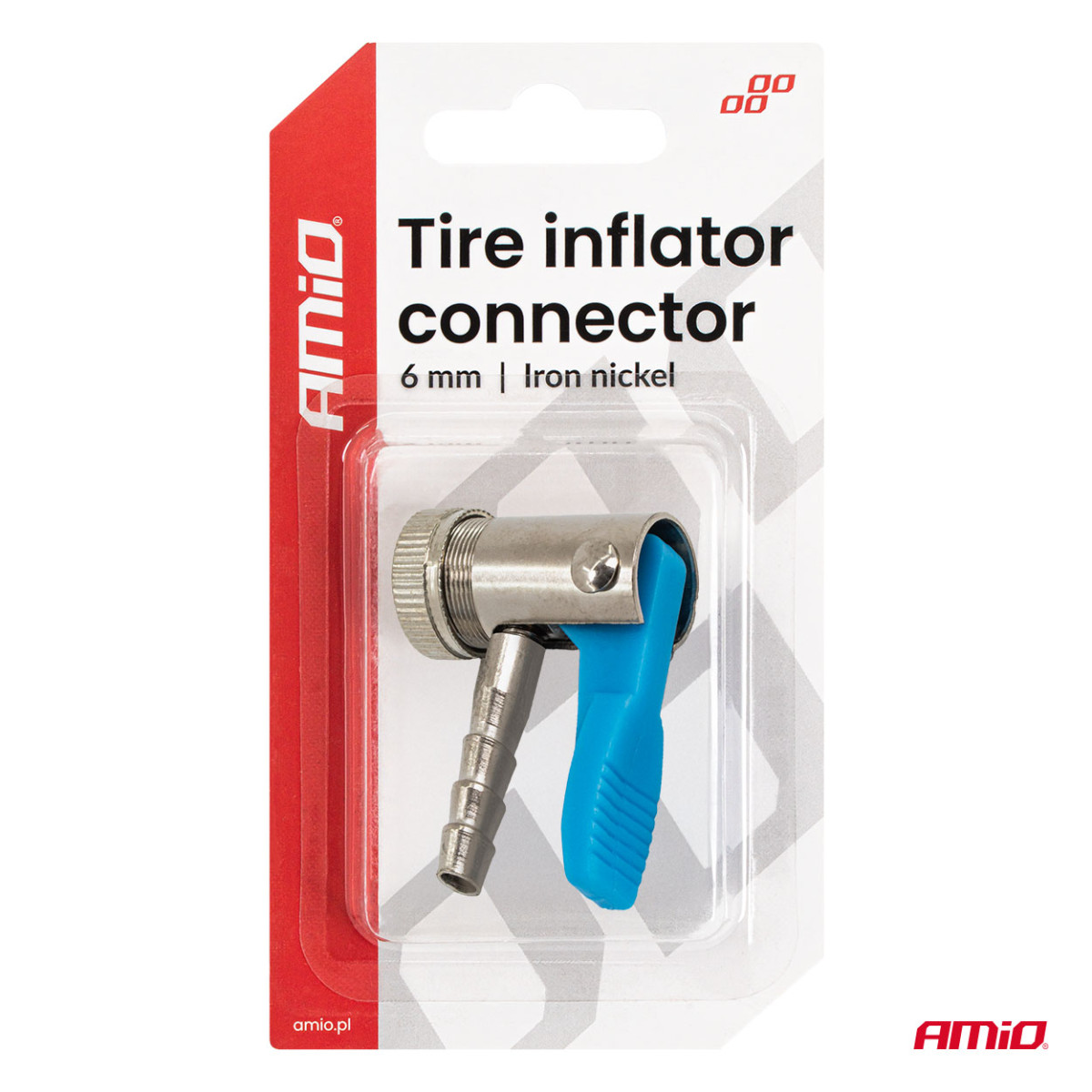 Kompressori adapter 6 mm AMIO-04497