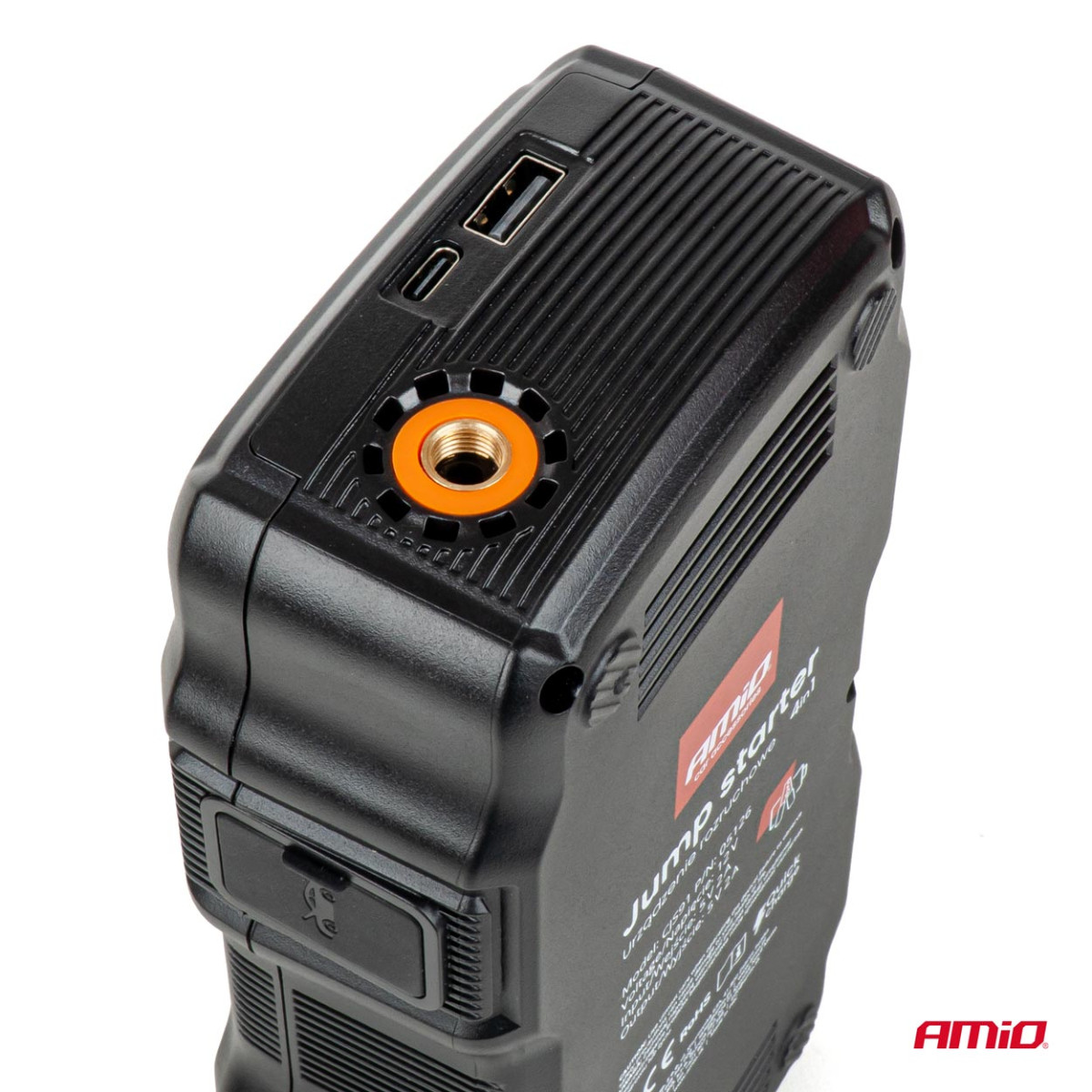 Käivitusabi 4 ühes kompressoriga / varupatarei 12V 17Ah 900A, AMIO-05126