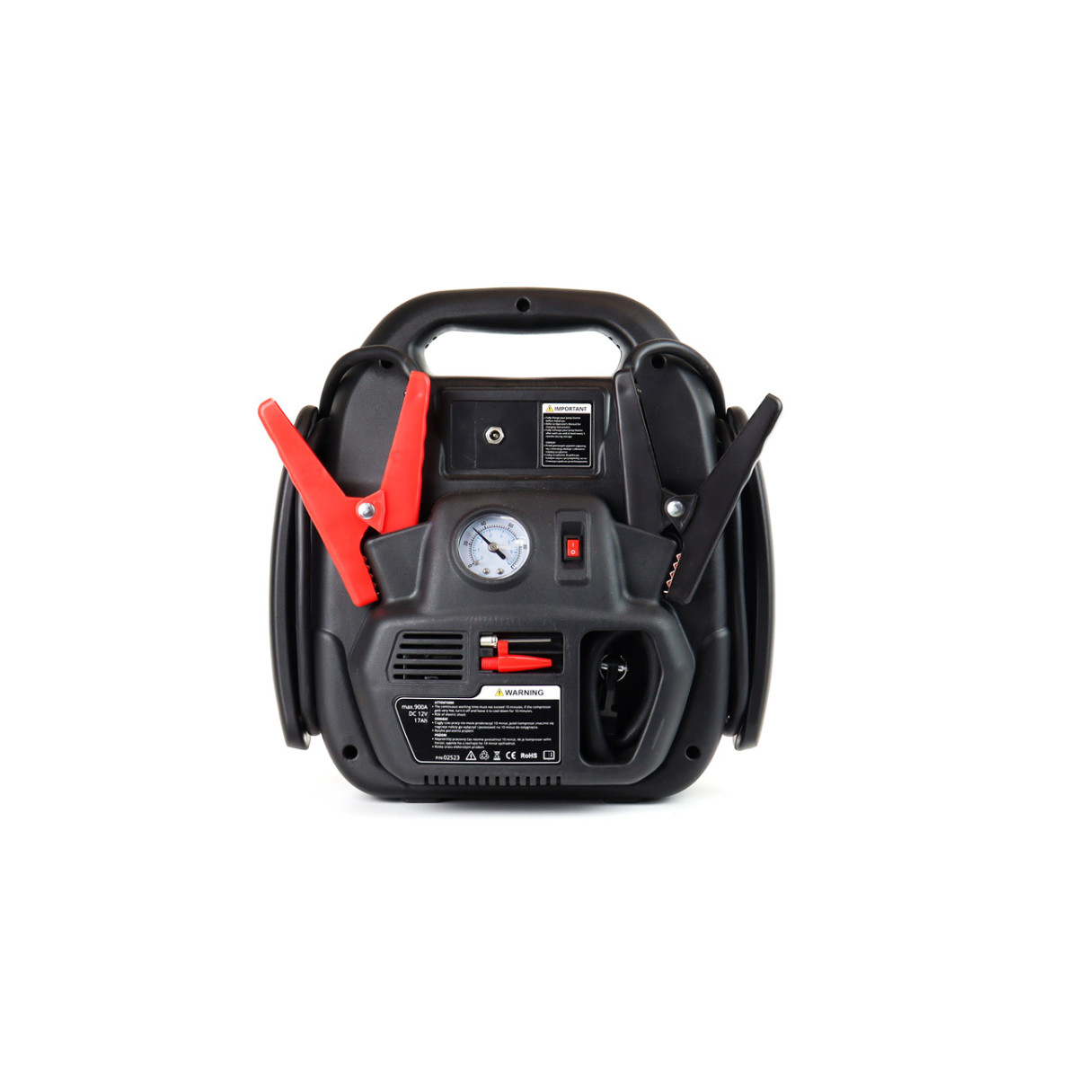 4-in-1 auto käivitusabi/LED/kompressor/akupank 12V 17Ah 900A JS01 AMIO-02523