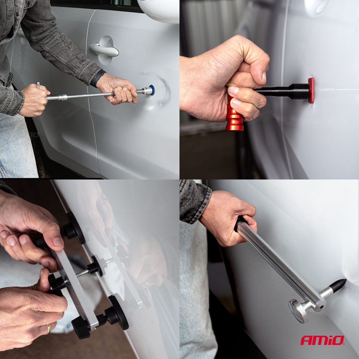 Suur PDR kere mõlgiparanduskomplekt kotiga, AMIO-04600