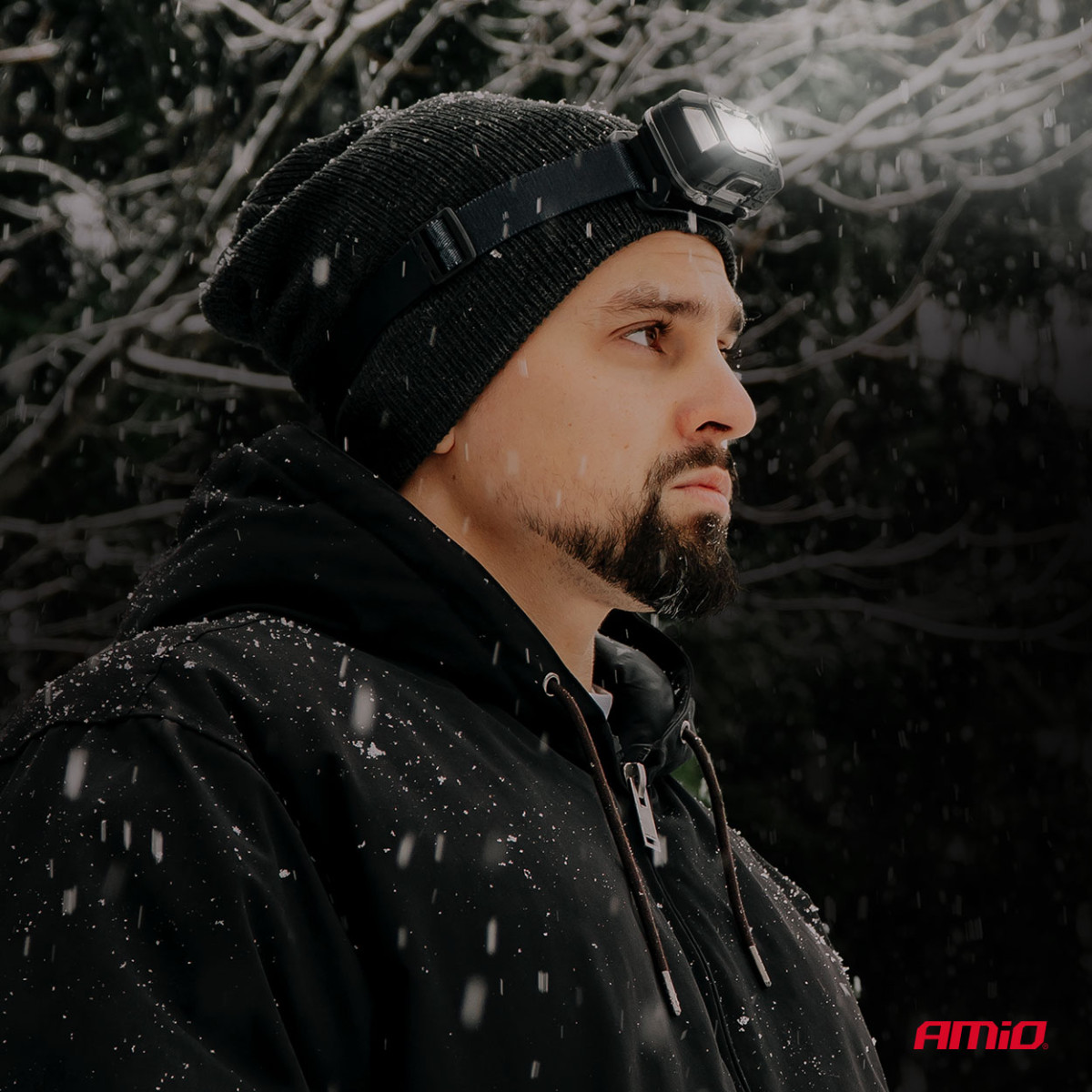 Laetav LED-pealamp 2×XPG + 10 SMD, 1800 mAh, SUPER BRIGHT (AKU) AMIO-04668