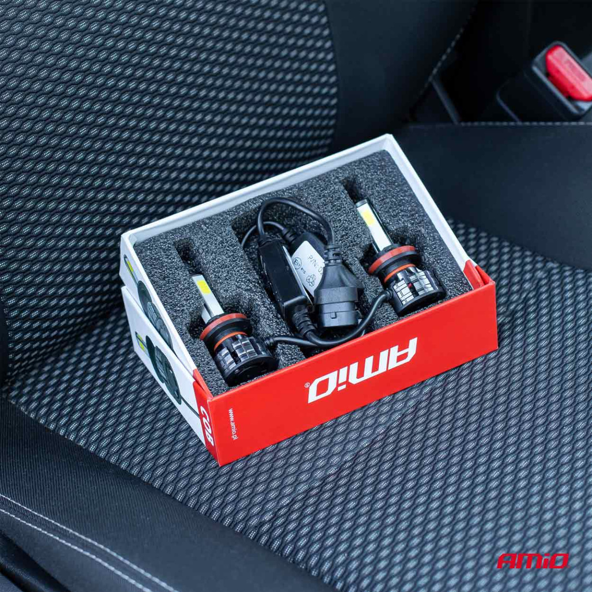 LED-esitulede pirnid COB seeria H8/H9/H11 AMiO-02845