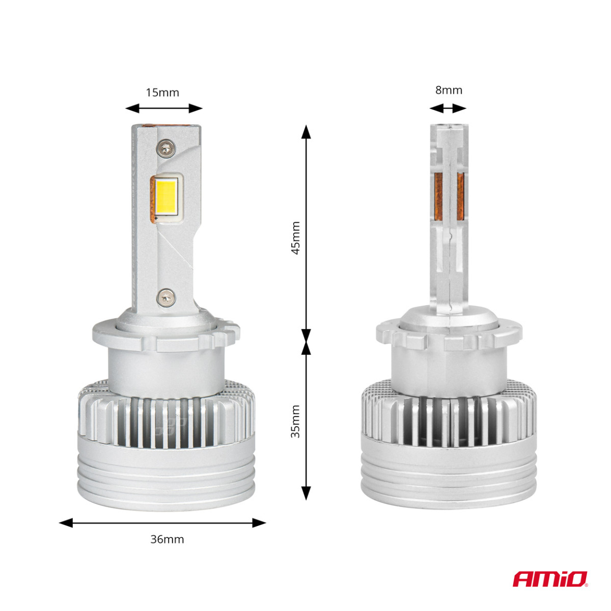 LED-esitulede pirnid D-Basic seeria D2S/D2R AMiO-03627
