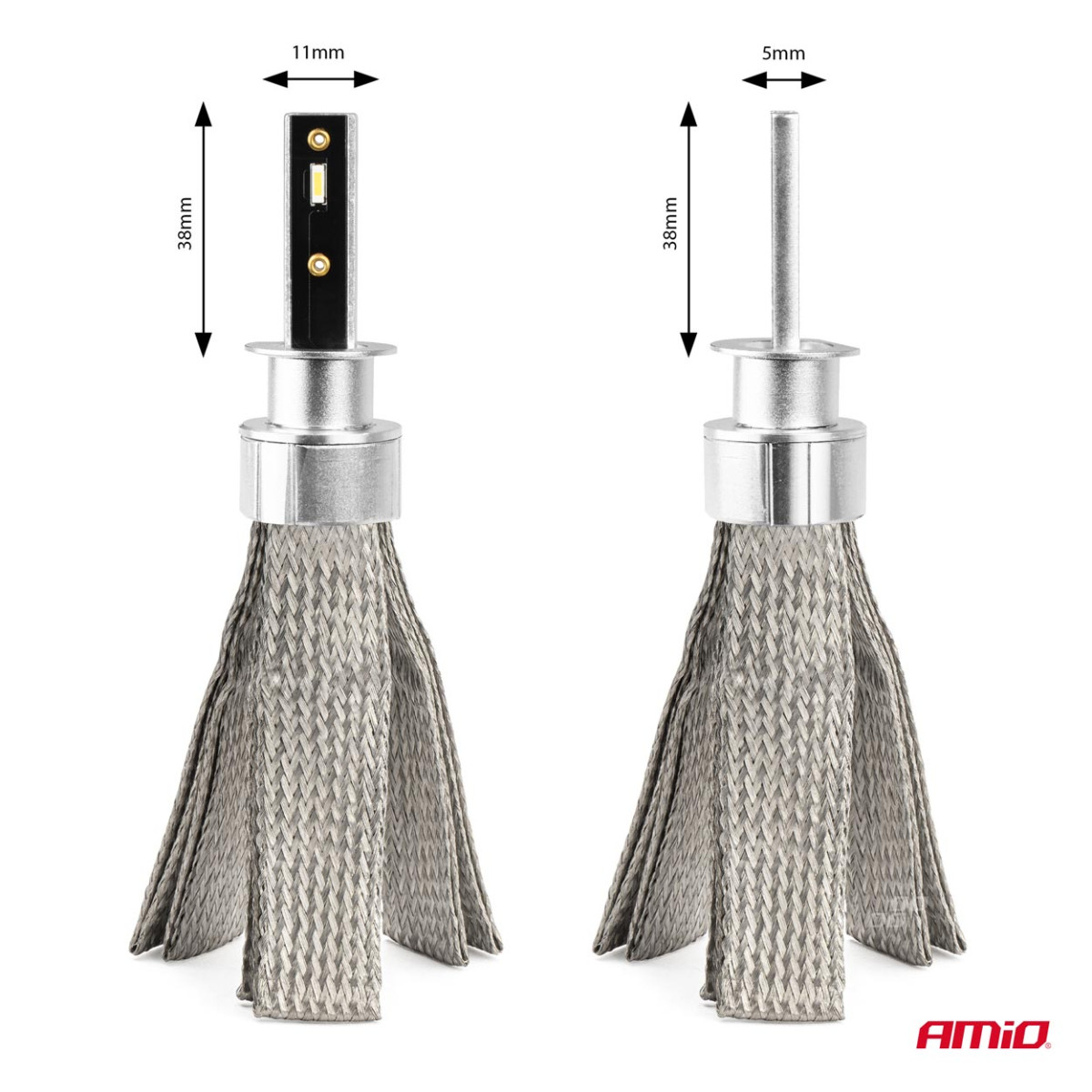 LED esitulede pirnid FLEX+ seeria H1 canbus 6000K 12-24V AMIO-03655