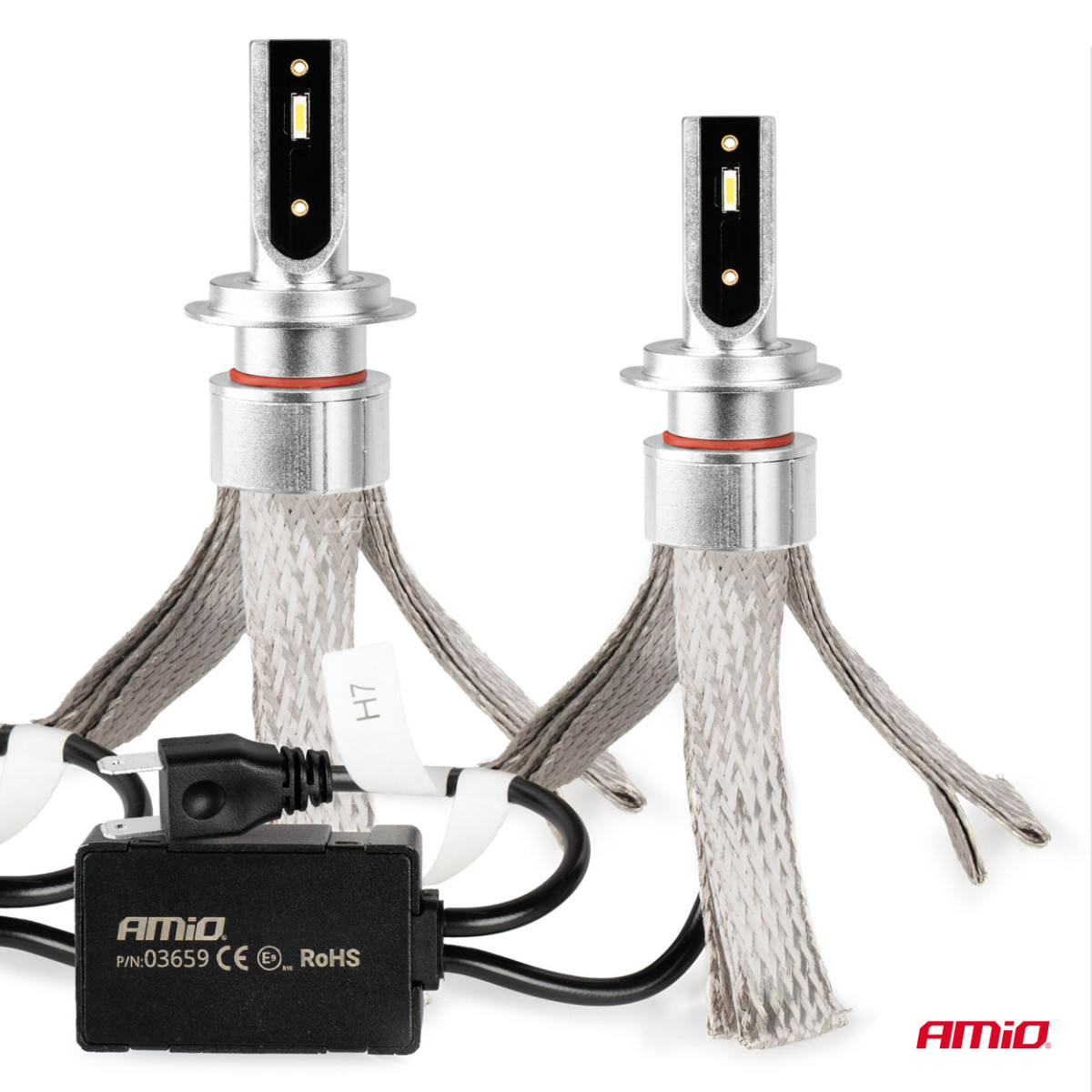LED-esitulede pirnid FLEX+ seeria H7 Canbus 6000K 12-24V AMIO-03659