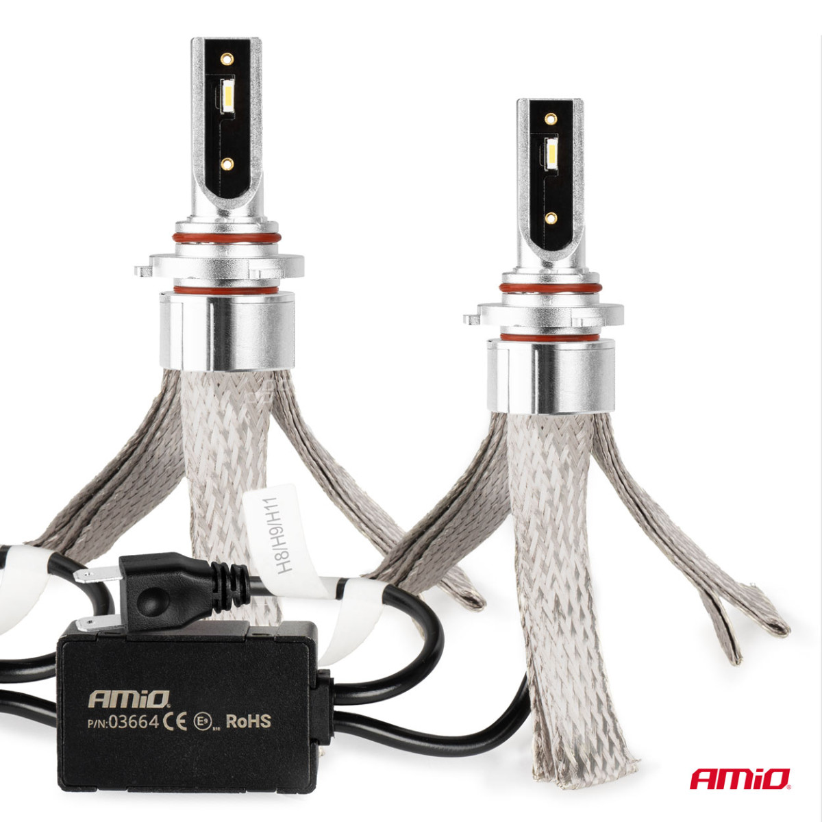 LED-esitulede pirnid FLEX+ seeria HB3 9005/HIR1 9011/H10 Canbus 6000K 12-24V AMIO-03664