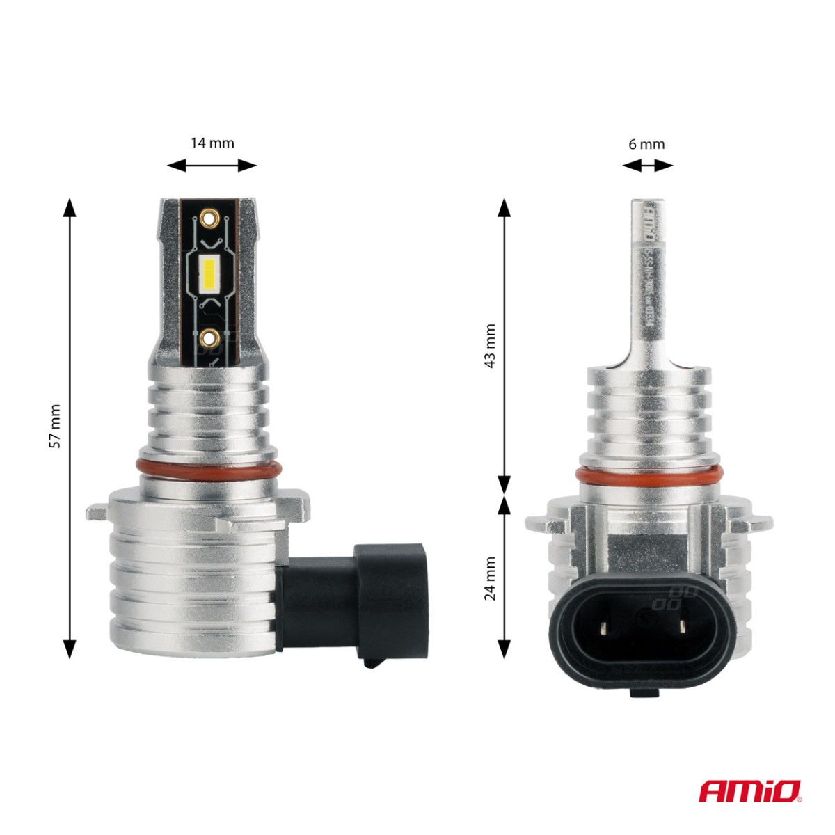 LED-esitulede pirnid H-mini seeria HB3 9005/HIR1 9011/H10 AMiO-03334