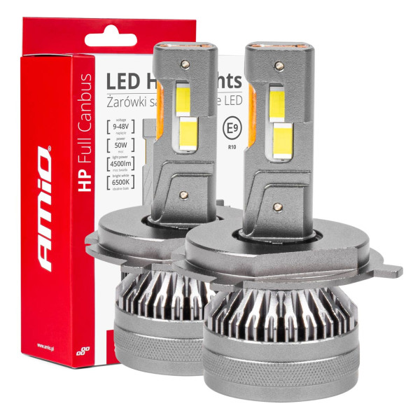 LED-esitulede pirnid HP seeria H4/H19 12-24V AMiO-03673