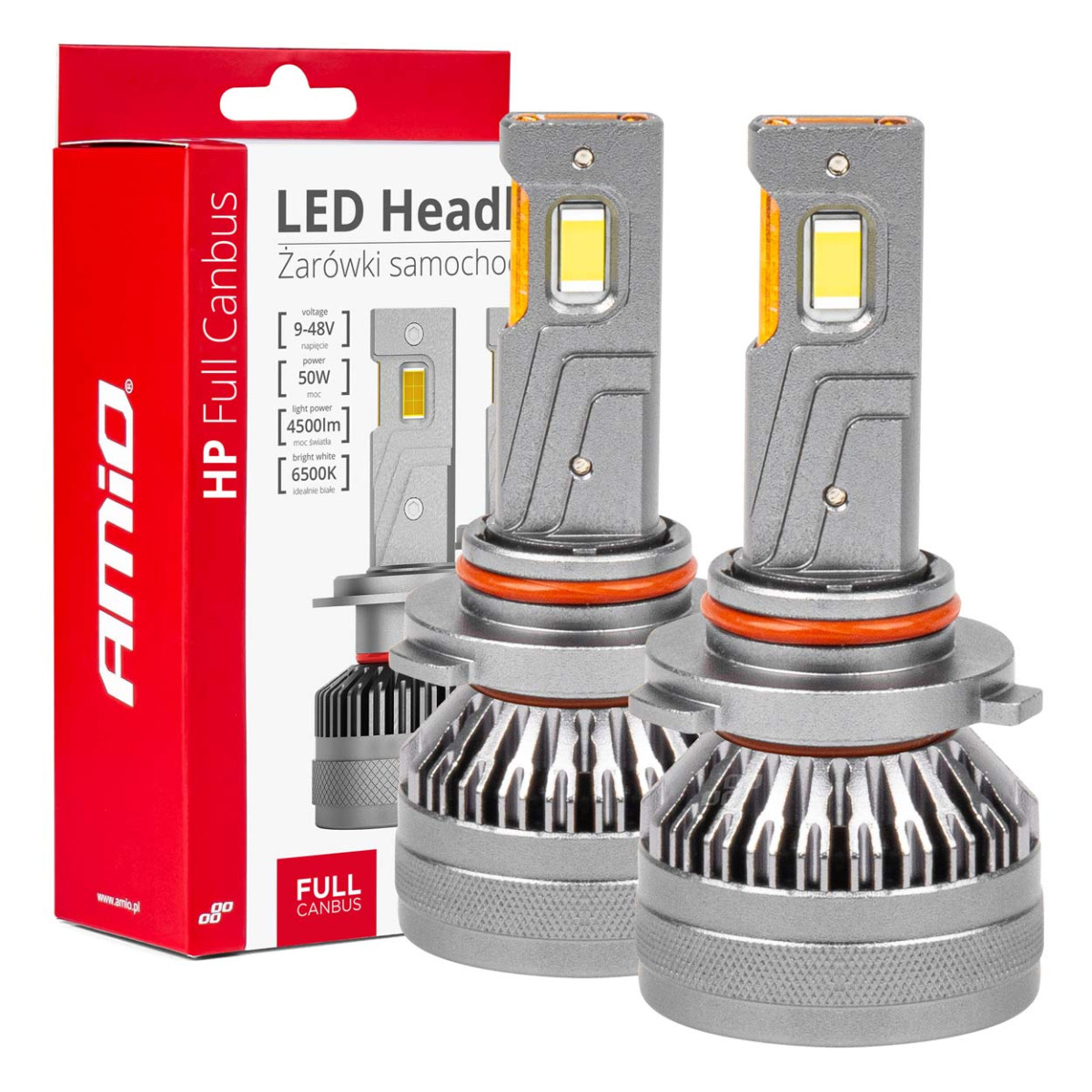 LED-esitulede pirnid HP seeria HB4 9006 Canbus AMiO-03679