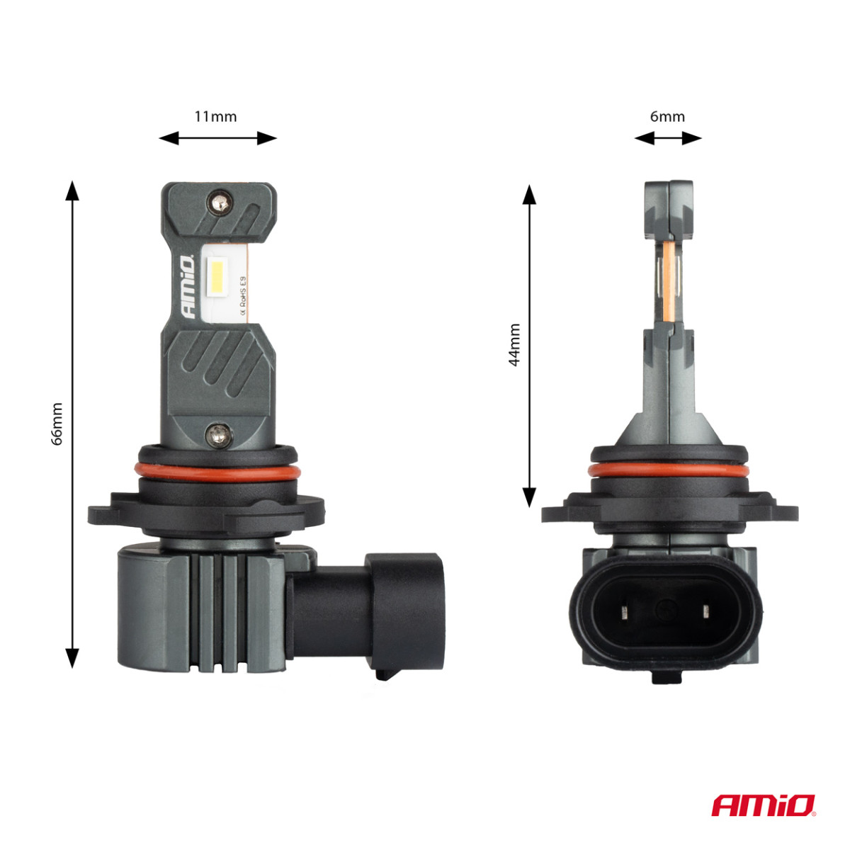 LED-esitulede pirnid hübriidseeriast HIR2 6000K Canbus 60W, AMIO-04119