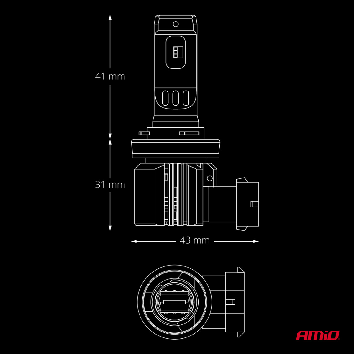 LED-autopirnid H8/H9/H11/H16 F26 PRO LumiTec LIMITED +130% DUO FULL CANBUS 12V/24V AMIO-04873