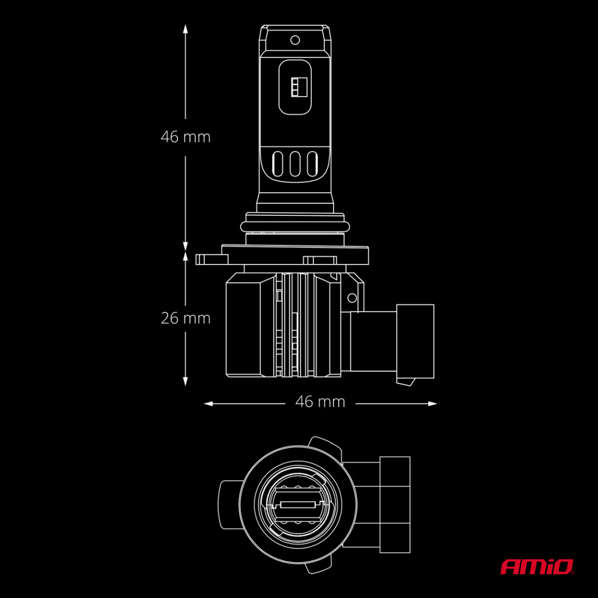 LED autopirnid HIR2 F26 PRO LumiTec LIMITED +130% DUO FULL CANBUS 12V/24V AMIO-04876