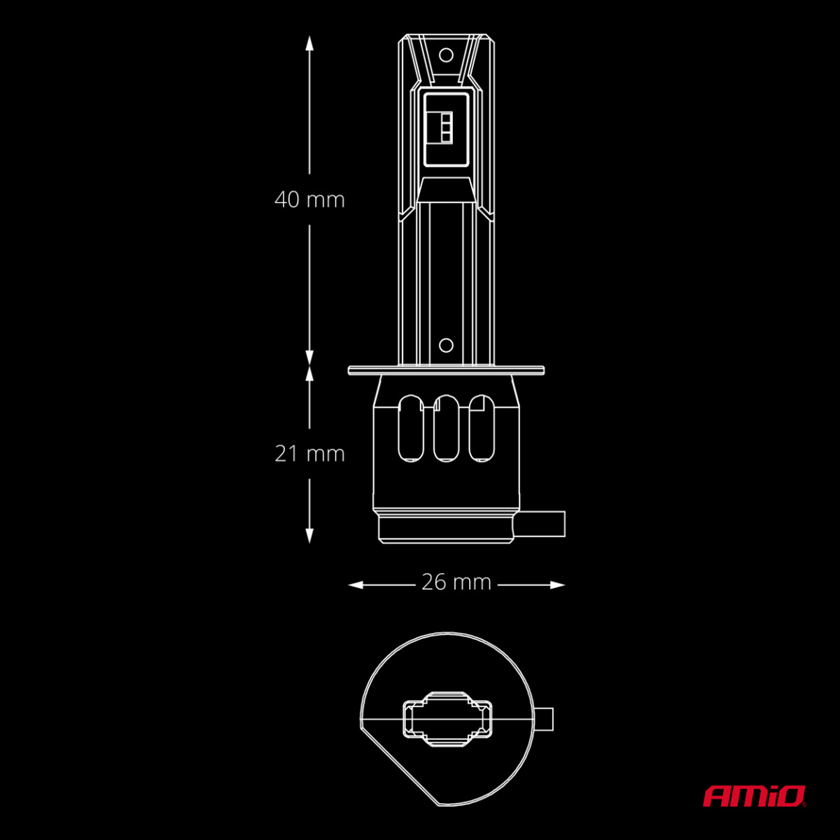 LED autopirnid H1 F26 PRO LumiTec LIMITED +130% DUO FULL CANBUS 12V/24V AMIO-04869