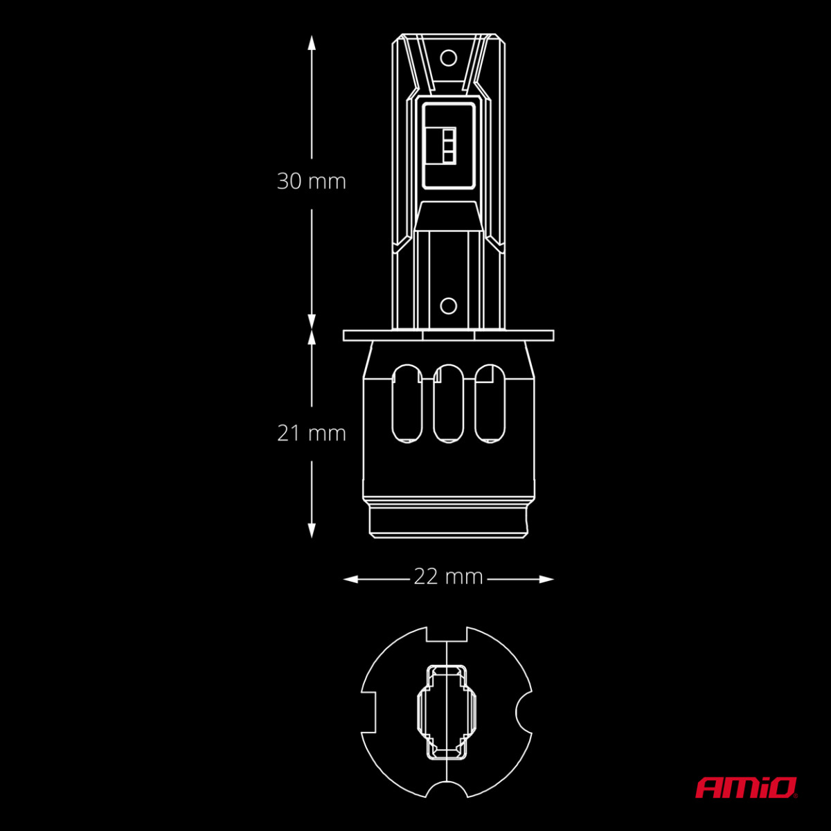 LED autopirnid H3 F26 PRO LumiTec LIMITED +130% DUO FULL CANBUS 12V/24V AMIO-04870