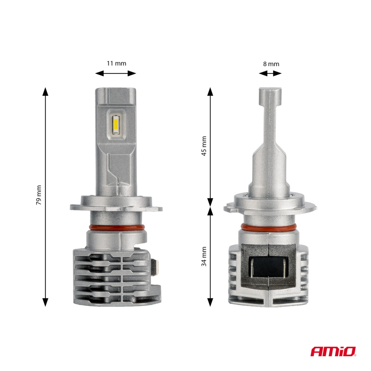 LED-esitulede pirnid X1 seeria H7 AMiO-02966