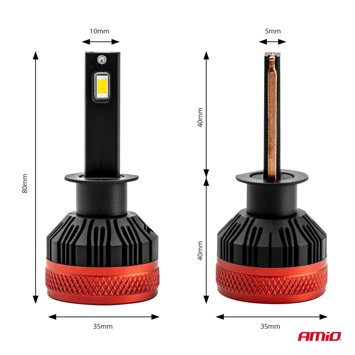 LED-esitulede pirnid X3 seeria H1 AMiO-02977