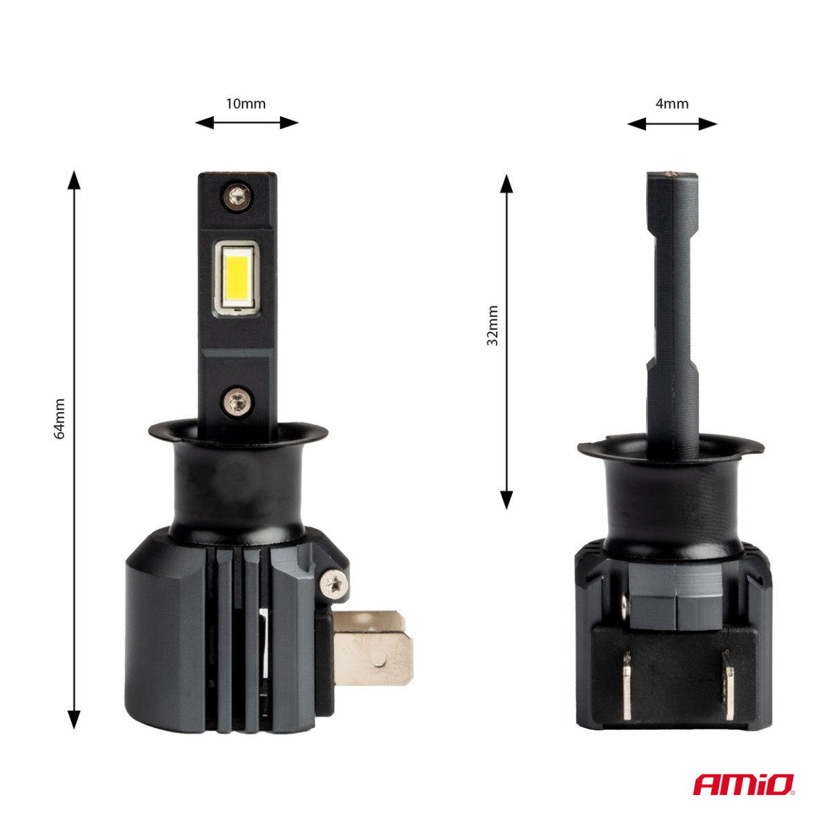 LED-esitulede pirnid X4-seeria AVIATOR H3 6500K max 44W AMIO-03762