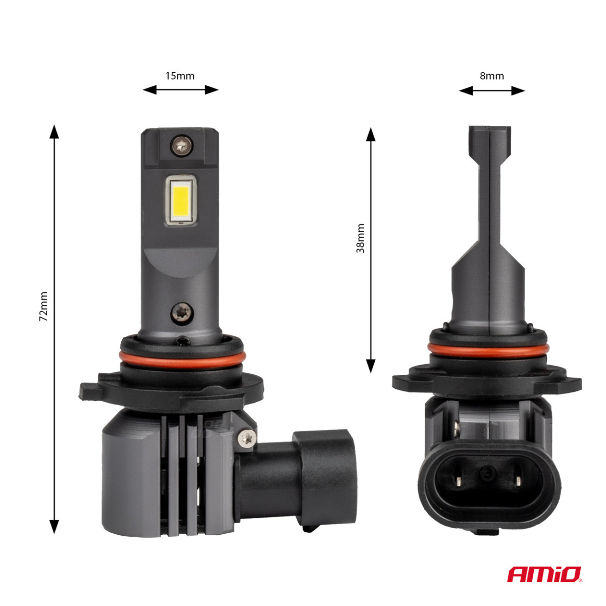 LED-esitule pirnid X4-seeria AVIATOR HB4 9006 6500K max 44W AMIO-03767