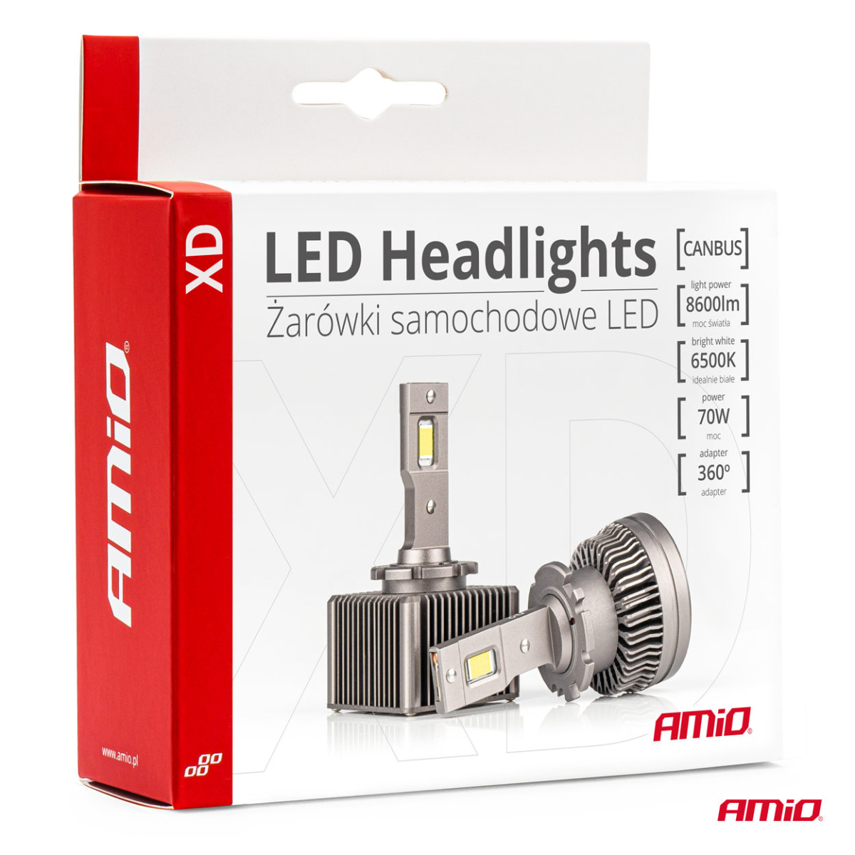 XD-seeria D1S/D1R LED-esitulede pirnid AMiO-03310