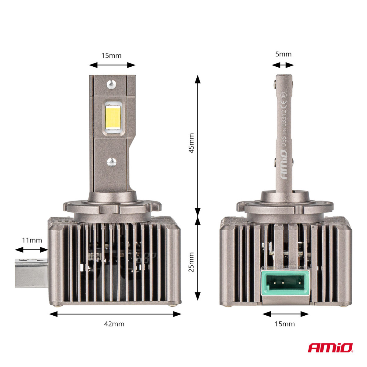 LED-esitulede pirnid XD-seeria D3S AMiO-03312