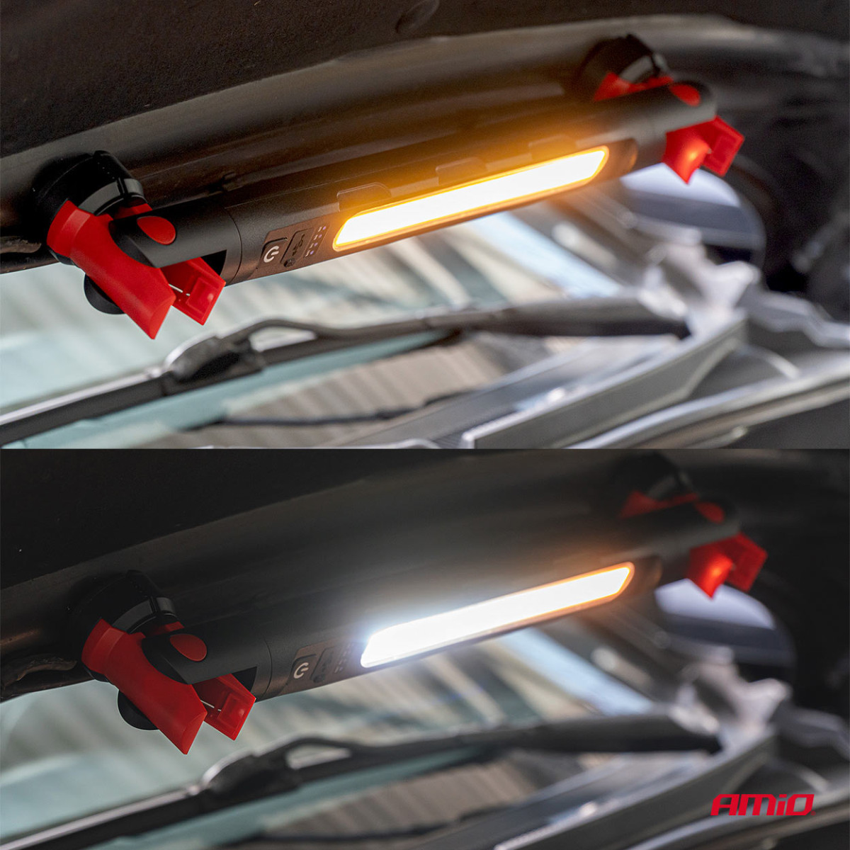 LED-töövalgusti magneti ja klambriga, 4000 mAh, AMIO-05024