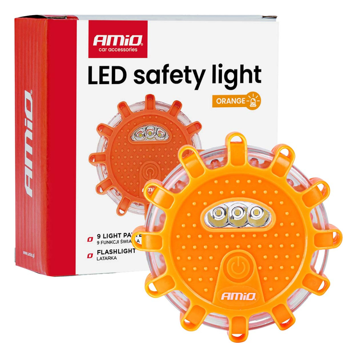 Laetav LED-hädavalgusti taskulambi funktsiooniga, 12 SMD + 3 SMD, 650 mAh AMIO-04829