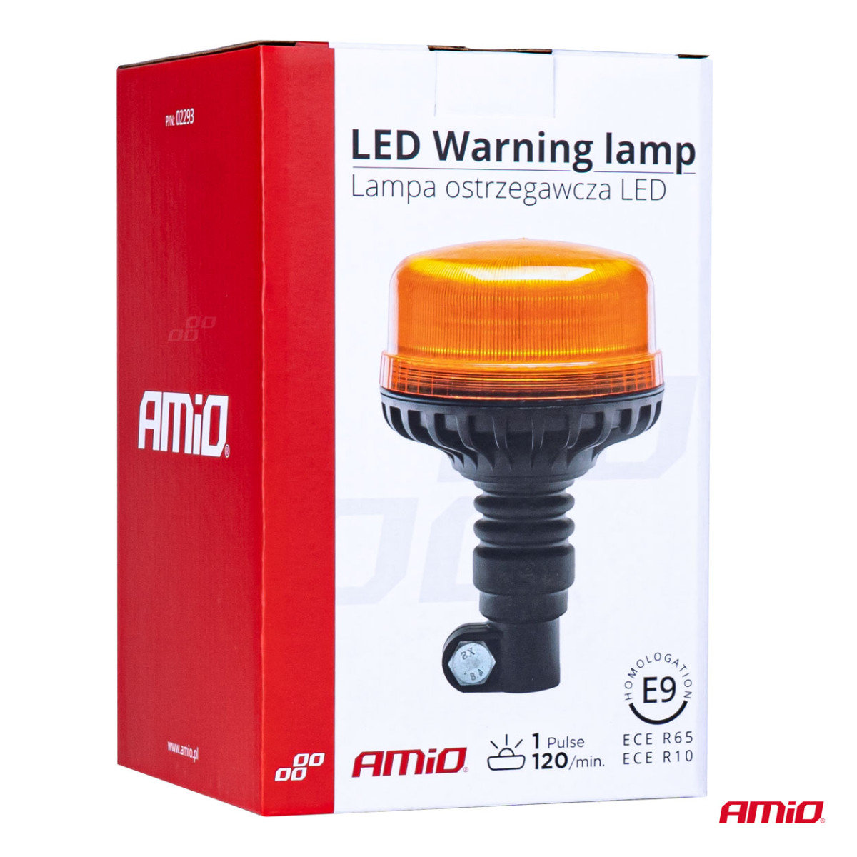 LED-hoiatustuli 36 painduvat LED-i R65 R10 12V 24V W03p AMIO-02293