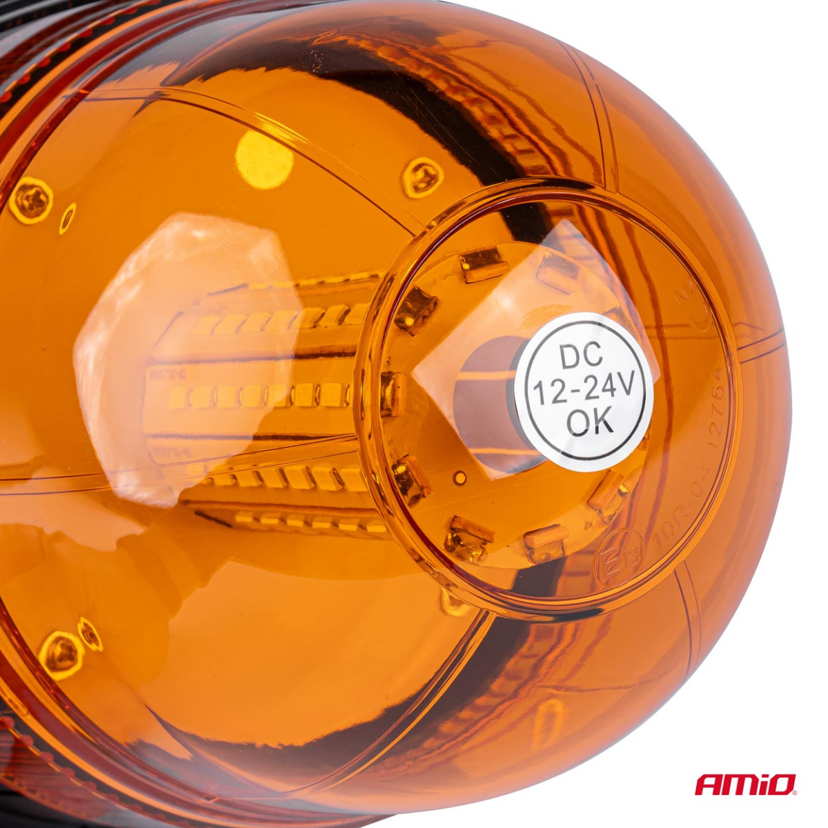 LED hoiatustuli W09M MAG/3 poldiga, ECE R10 80LED 12/24V IP56 AMIO-01502