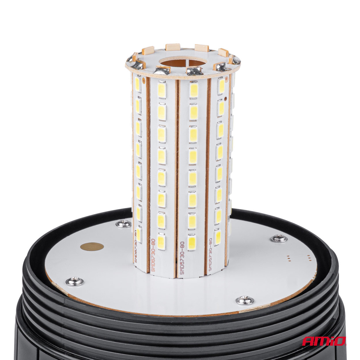 LED hoiatustuli W09M MAG/3 poldiga, ECE R10 80LED 12/24V IP56 AMIO-01502