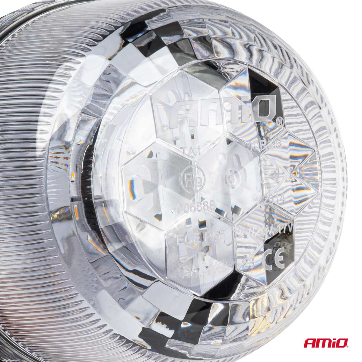 LED Warning Lamp W25b 3 screws R65 R10 24LED 12/24V IP66