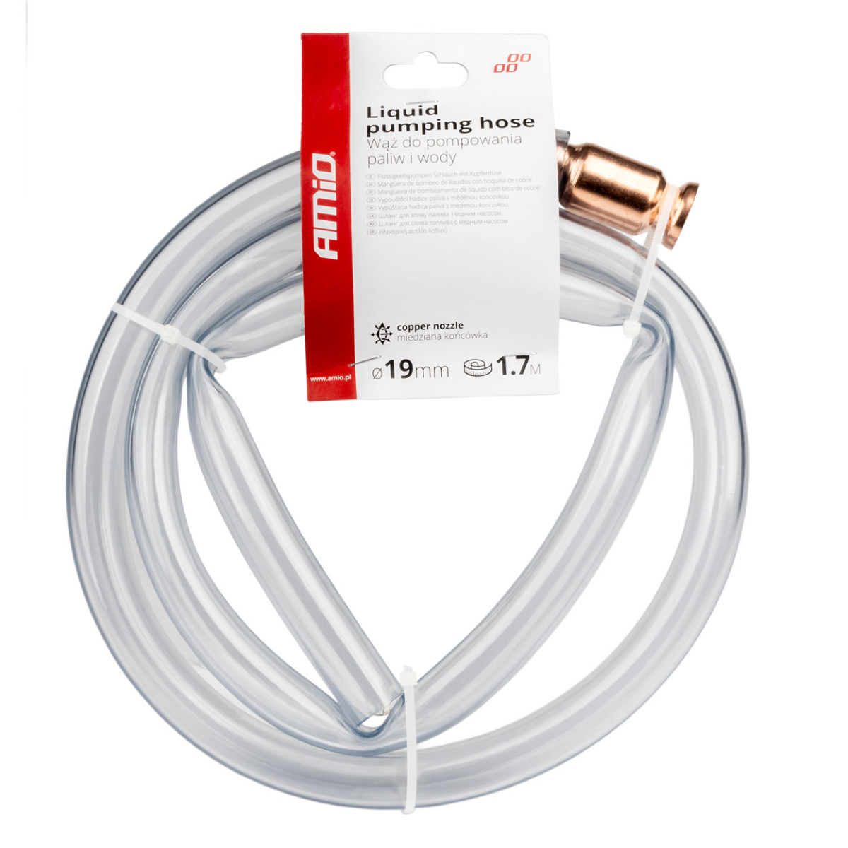 Vedelike pumpamiseks mõeldud voolik AMIO-04280