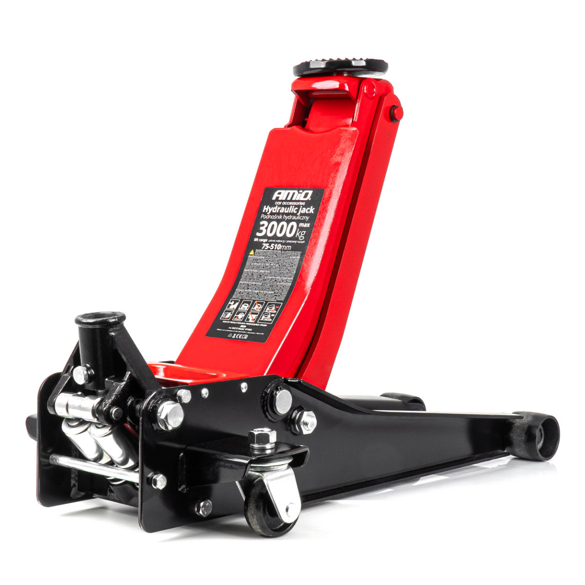 Madala profiiliga hüdrauliline tõstuk 3000 kg, 75–510 mm, CE, AMIO-04215