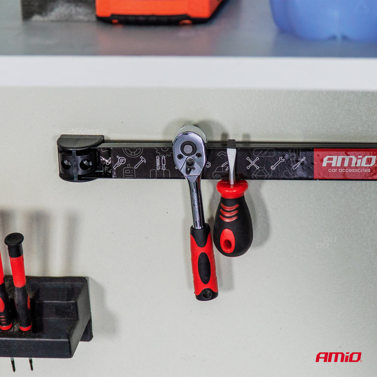 Magnetilised tööriistaribad, 3 tk komplekt (20 cm, 30,5 cm, 46 cm) AMIO-04263