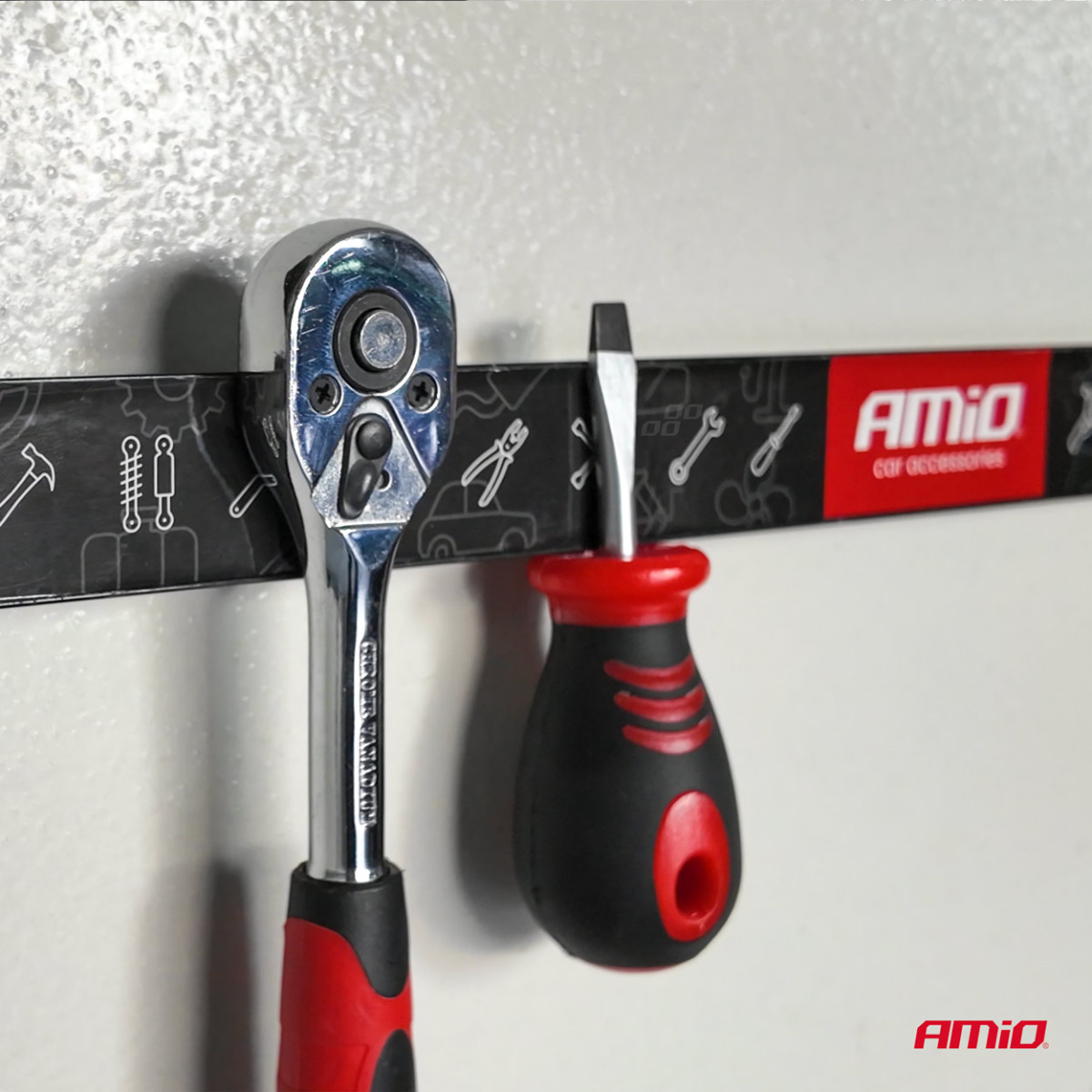 Magnetilised tööriistaribad, 3 tk komplekt (20 cm, 30,5 cm, 46 cm) AMIO-04263