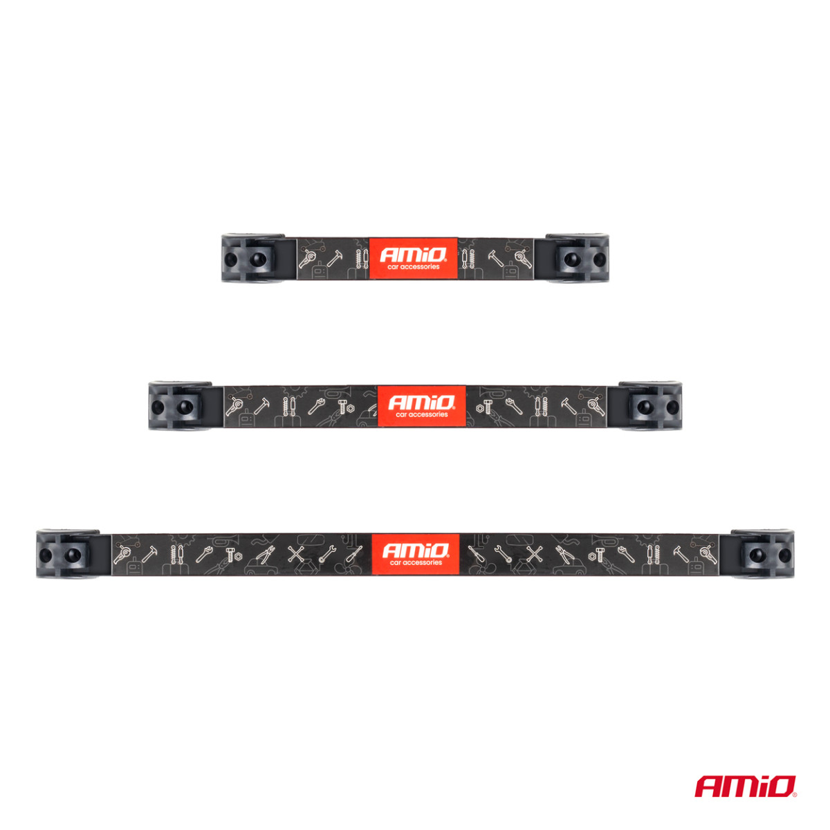 Magnetilised tööriistaribad, 3 tk komplekt (20 cm, 30,5 cm, 46 cm) AMIO-04263