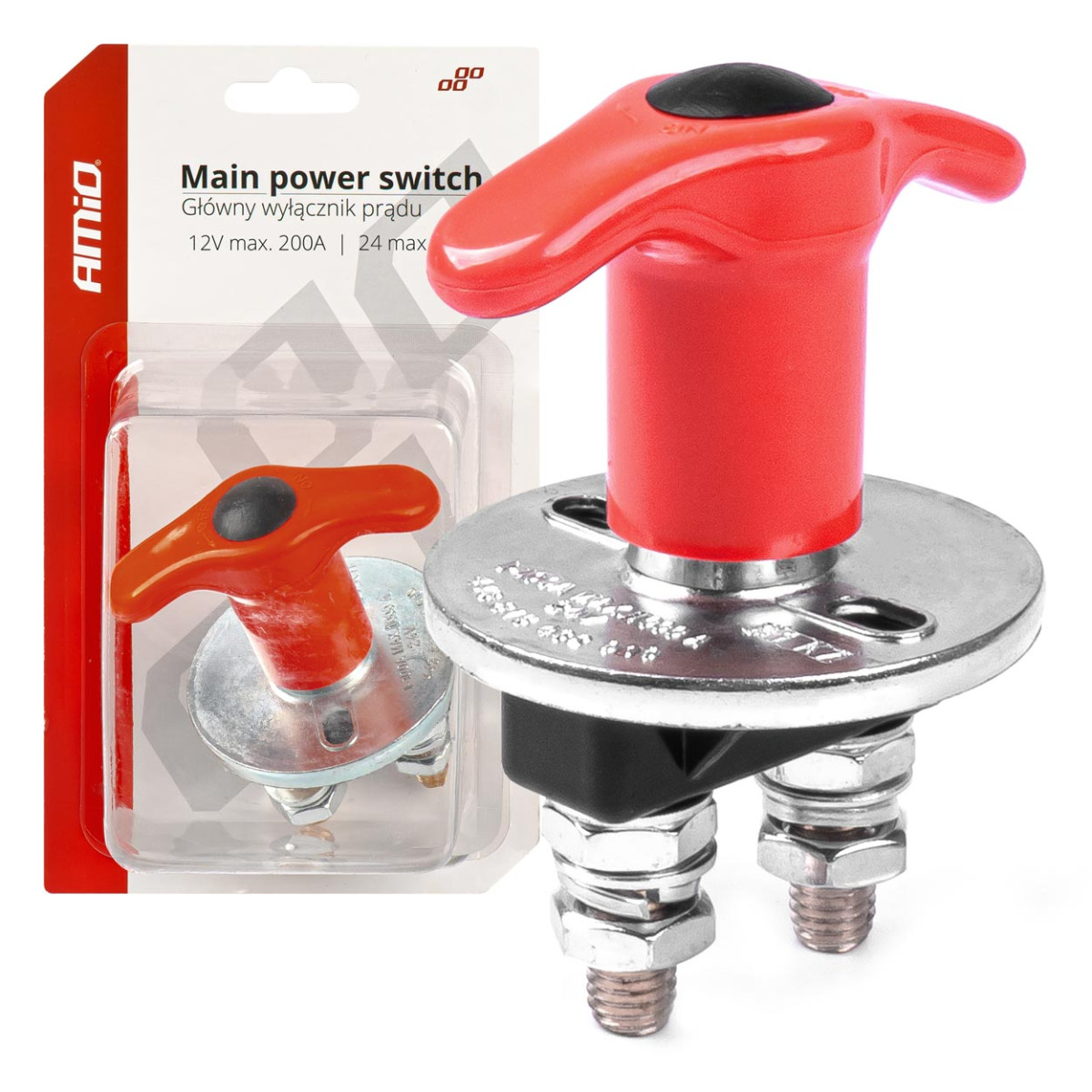 Aku pealüliti 12/24V, 200A (max. 500A) 