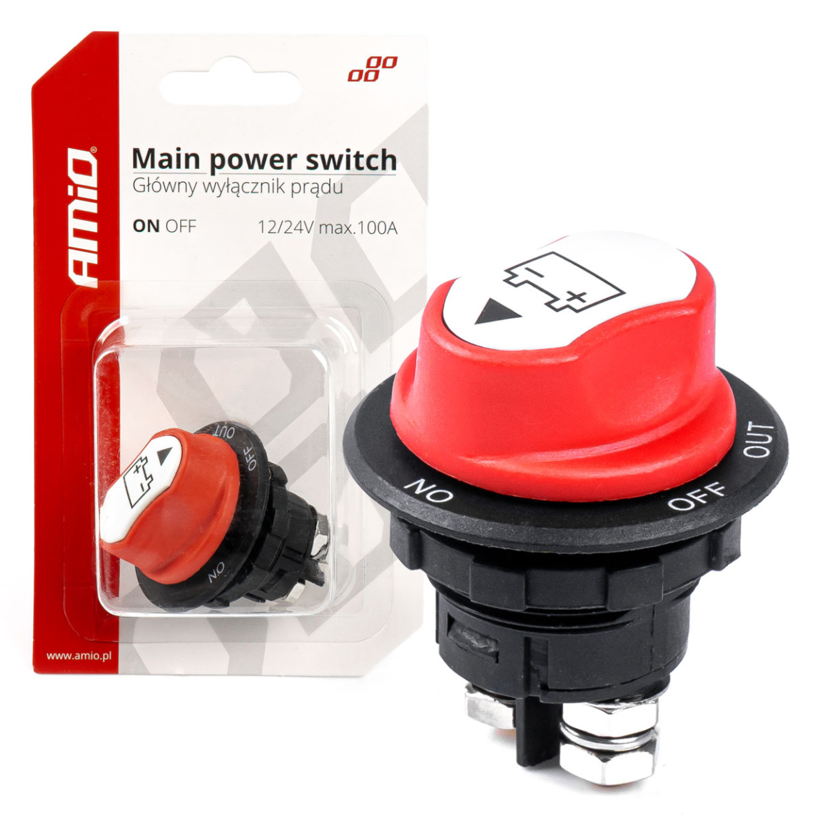 Aku pealüliti 12/32V 100A / 500A AMIO-03026