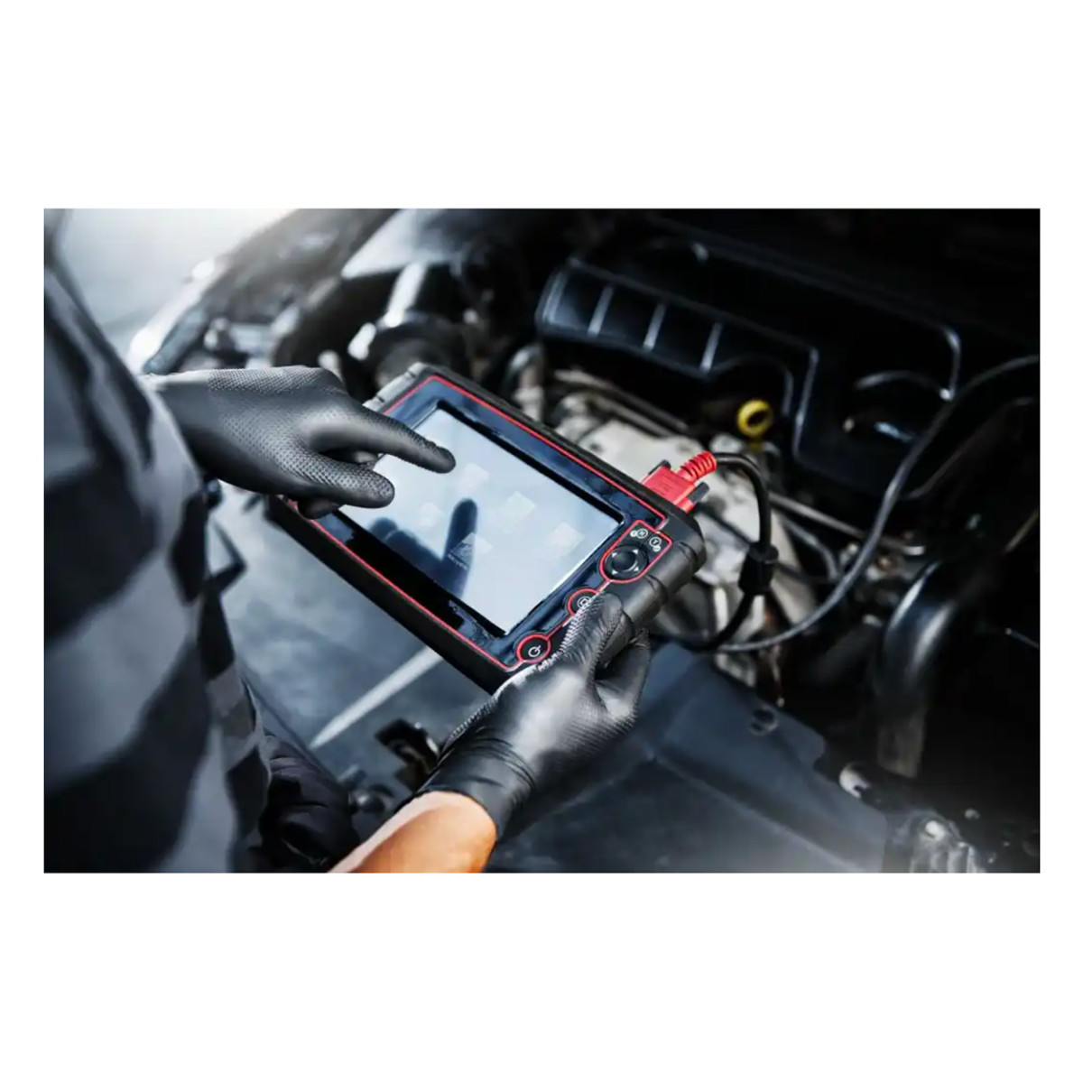 Nitriilkindad Mercator GoGrip ONE-BY-ONE, mustad, XL, 100 tk.